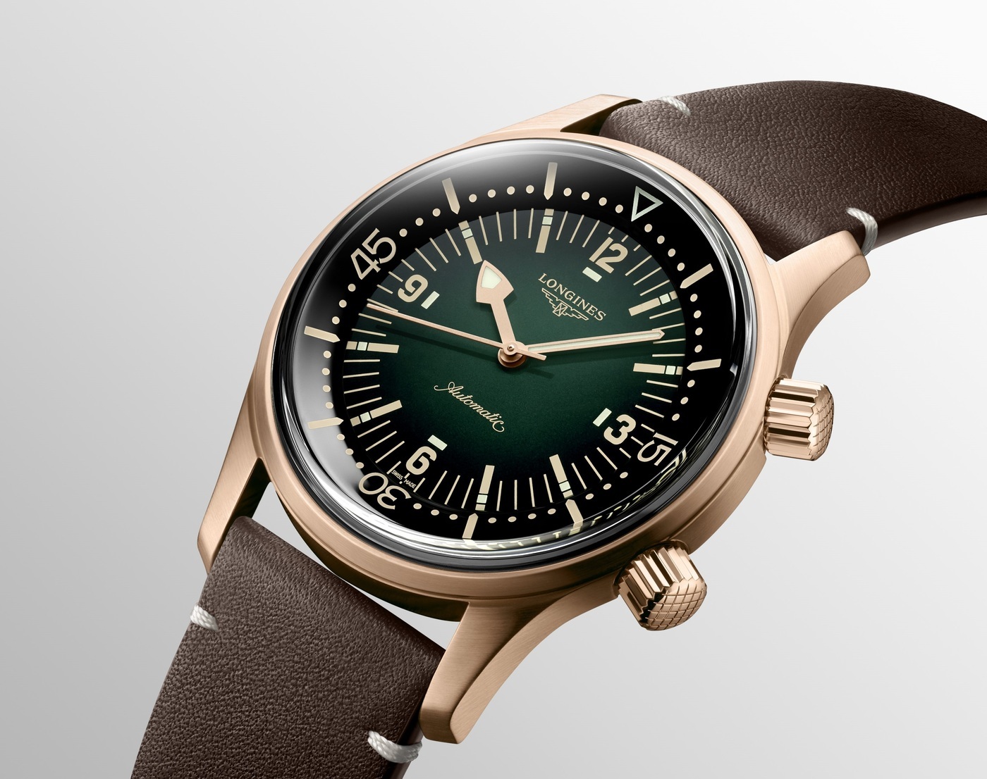 The LONGINES Legend Diver Watch goes bronze