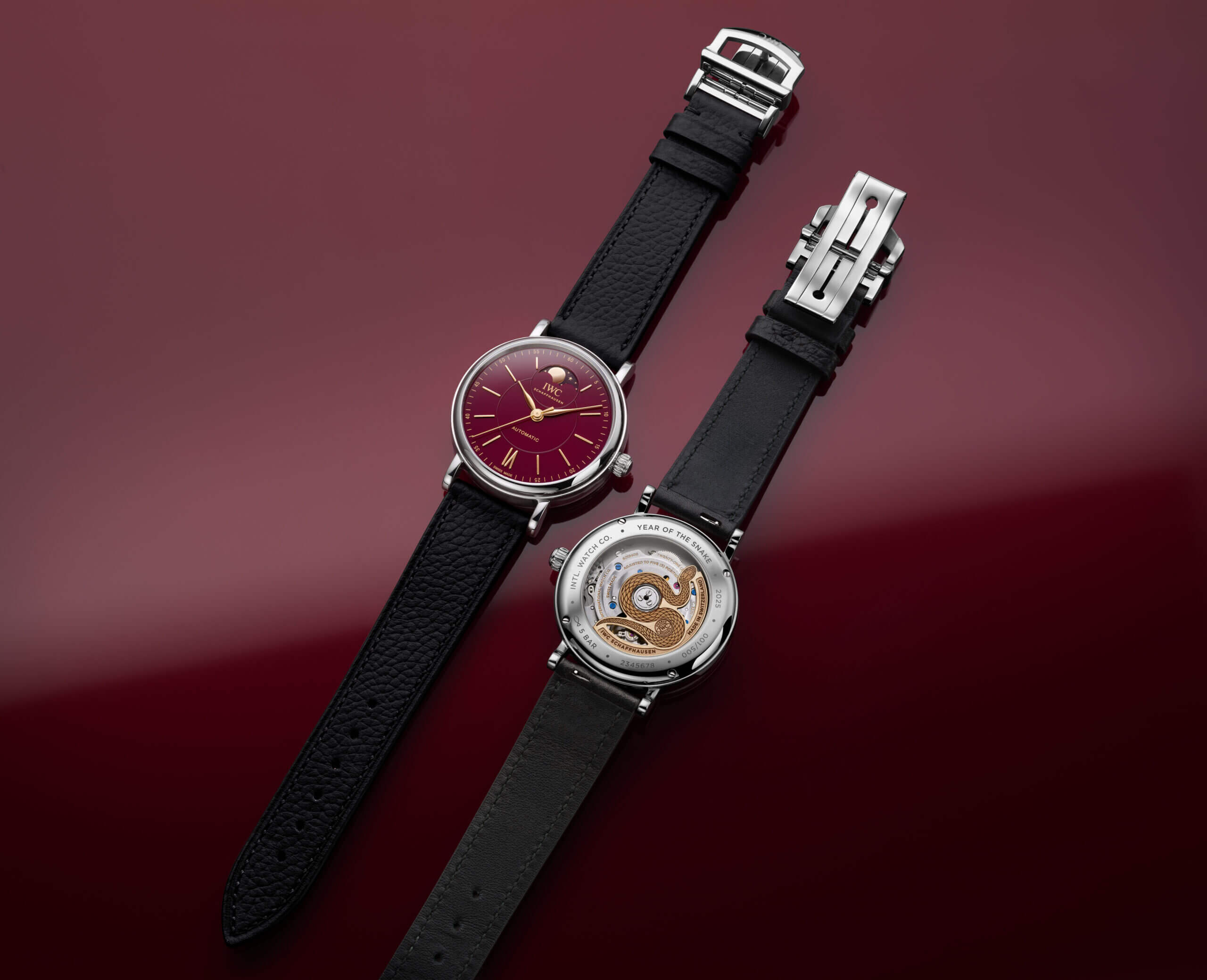 IWC PORTOFINO AUTOMATIC MOON PHASE 37 YEAR OF THE SNAKE