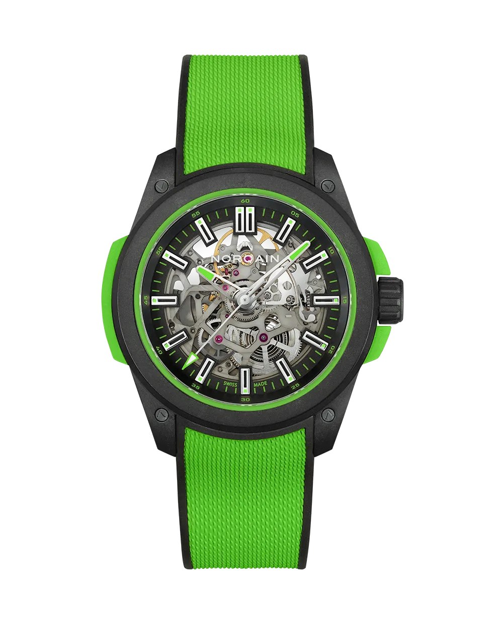 Wild ONE 42mm Skeleton Gecko Green Black Dial