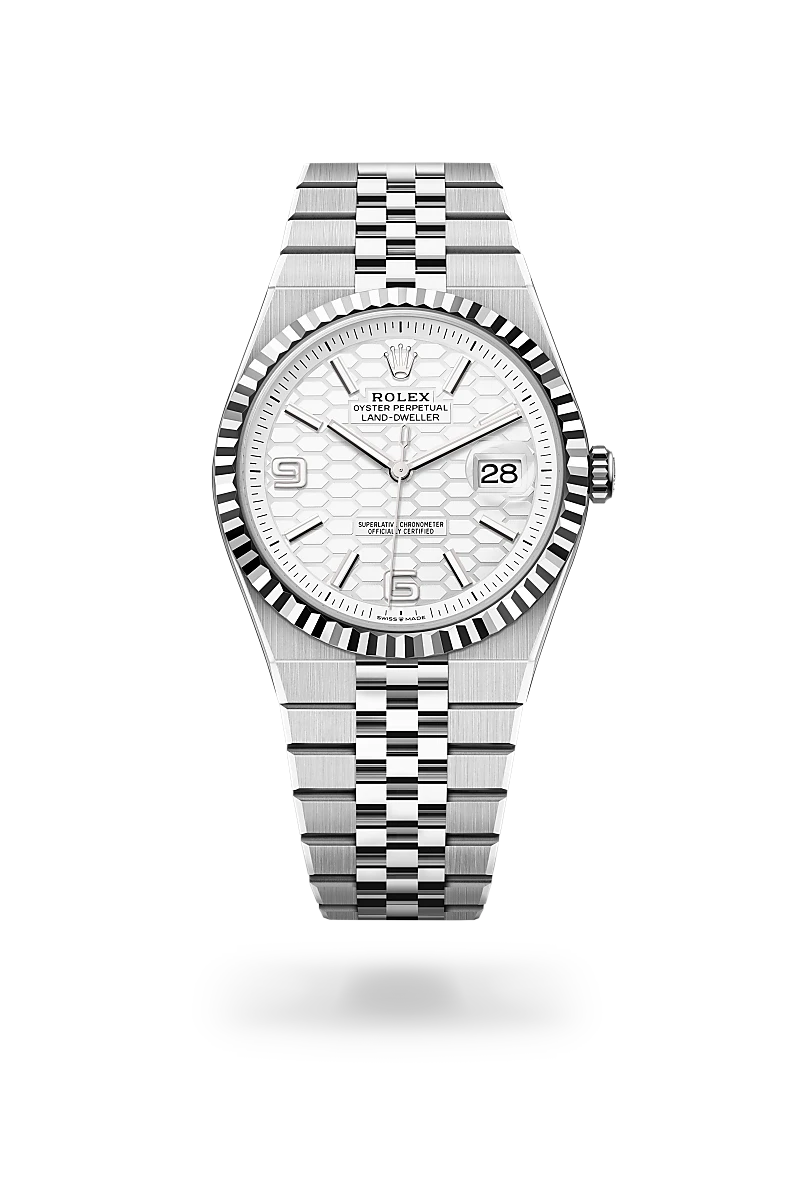 Rolex Land-Dweller 40腕錶白色黃金鋼（蠔式鋼與白色黃金的組合）款，M127334-0001 - 高時錶行