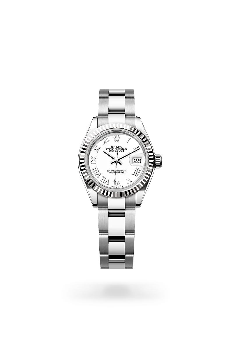 Rolex Lady-Datejust腕錶白色黃金鋼（蠔式鋼與白色黃金的組合）款，M279174-0020 - 高時錶行